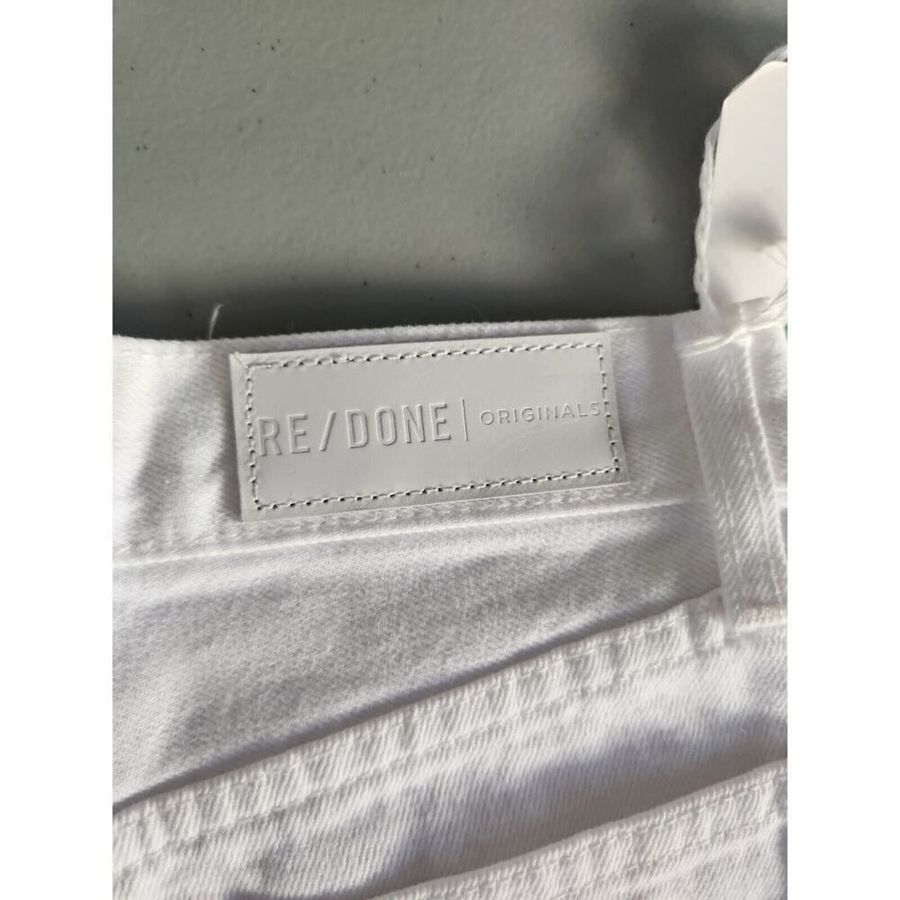 NWD RE/DONE Originals 70s Stove Pipe HR Straight Leg Jeans Size 24 White #BA405 - Picture 10 of 16
